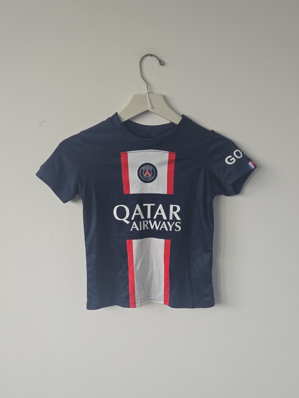 Paris Saint-Germain Kids Navy Qatar Airways Soccer Jersey